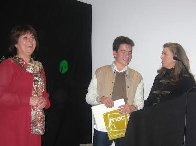 Foto do aluno premiado